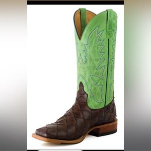 Horse Power Chocolate Fillet, Fish Print with Green Sensation Top